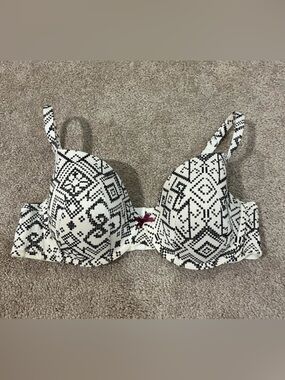 Cacique Cotton T-Shirt Patterned Bra